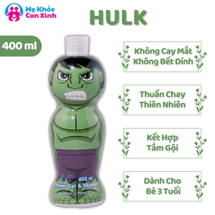 Sữa Tắm Gội Air-Val Hulk Dành Cho Bé Trai 400ml