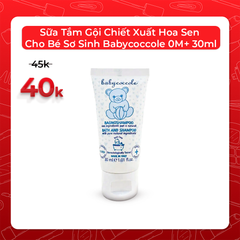 Sữa Tắm Gội Chiết Xuất Hoa Sen Cho Bé Sơ Sinh Babycoccole 0M+ 30ml