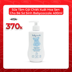 Sữa Tắm Gội Chiết Xuất Hoa Sen Cho Bé Sơ Sinh Babycoccole 400ml