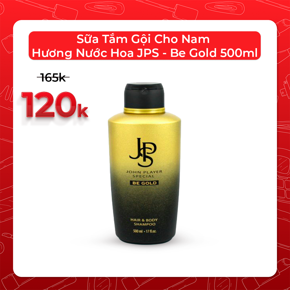 Sữa Tắm Gội Cho Nam Hương Nước Hoa JPS - Be Gold 500ml