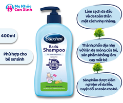 Sữa Tắm - Gội Trẻ Em Bubchen Bad & Shampoo 400ml