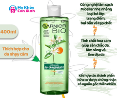 Nước Tẩy Trang Garnier Bio All-in-1 Mizellen Reinigungswasser Orangenblüte 400ml