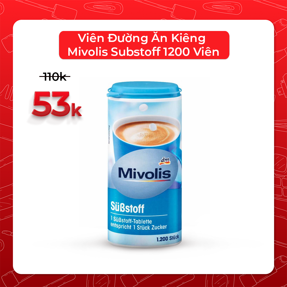 Viên Đường Ăn Kiêng Mivolis Substoff 1200 Viên