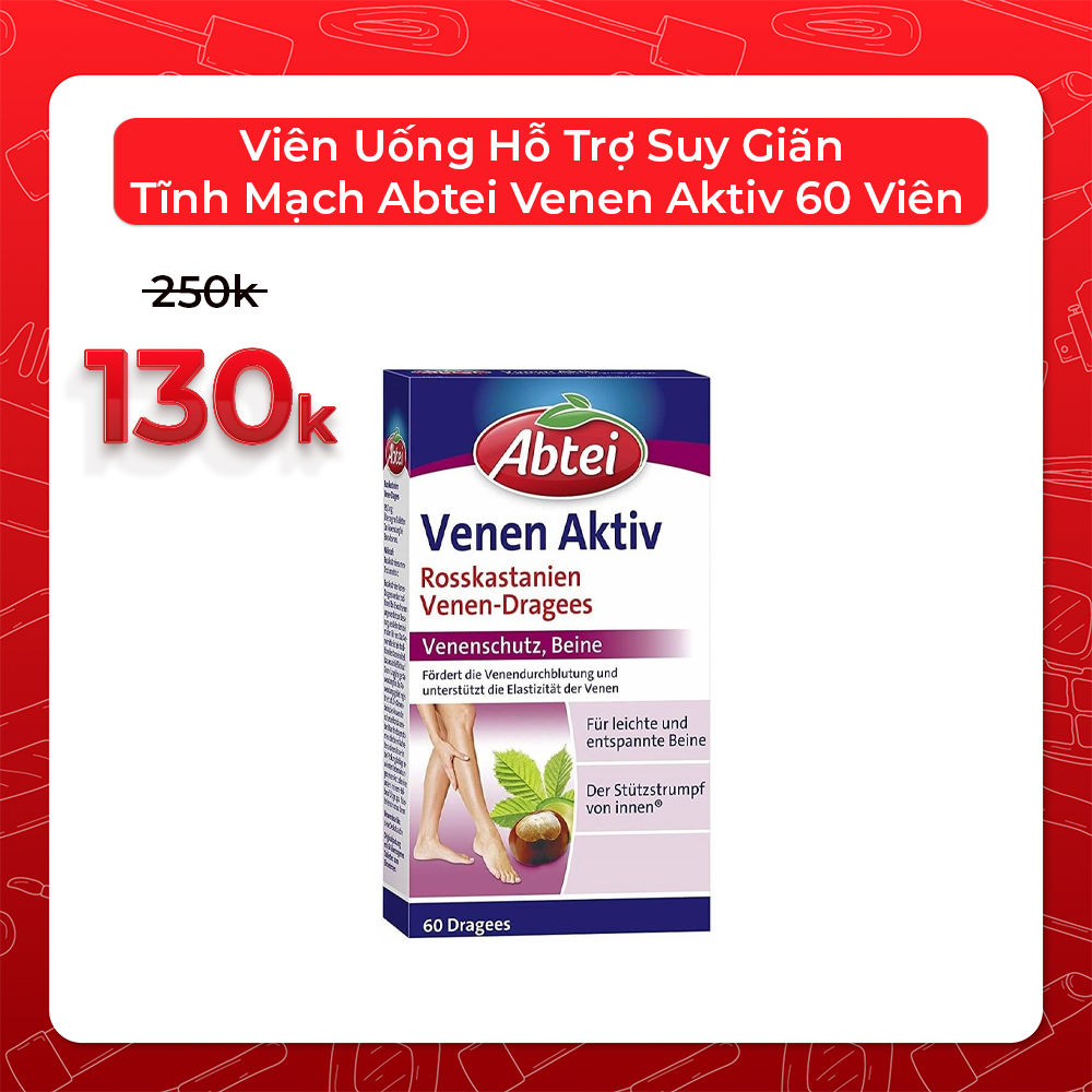 Viên Uống Hỗ Trợ Suy Giãn Tĩnh Mạch Abtei Venen Aktiv 60 Viên