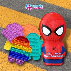 [CTT7] Sữa Tắm Gội 2in1 Spider Man Air-Val Tặng Popit