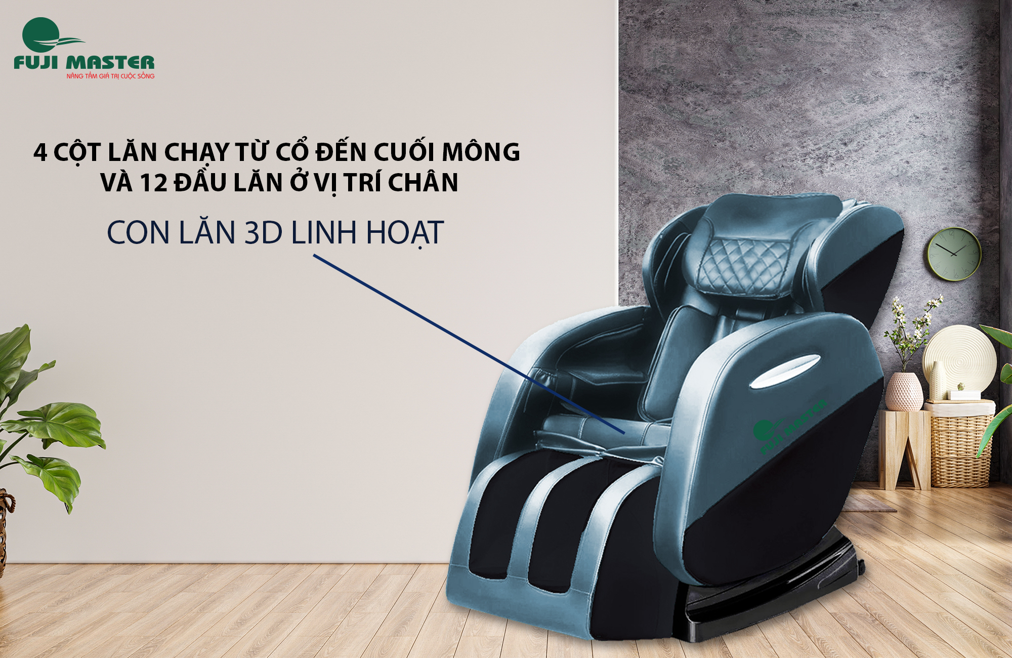 Ghế Massage toàn thân chính hãng Fuji Master FJM-2163