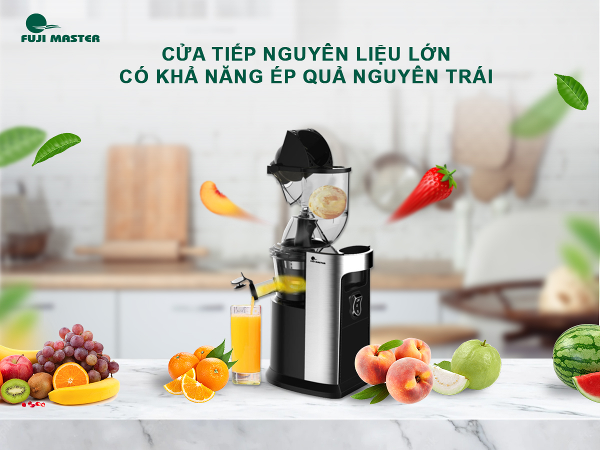 Máy Ép Chậm Trái Cây Chính Hãng Fuji Master FJM-2822