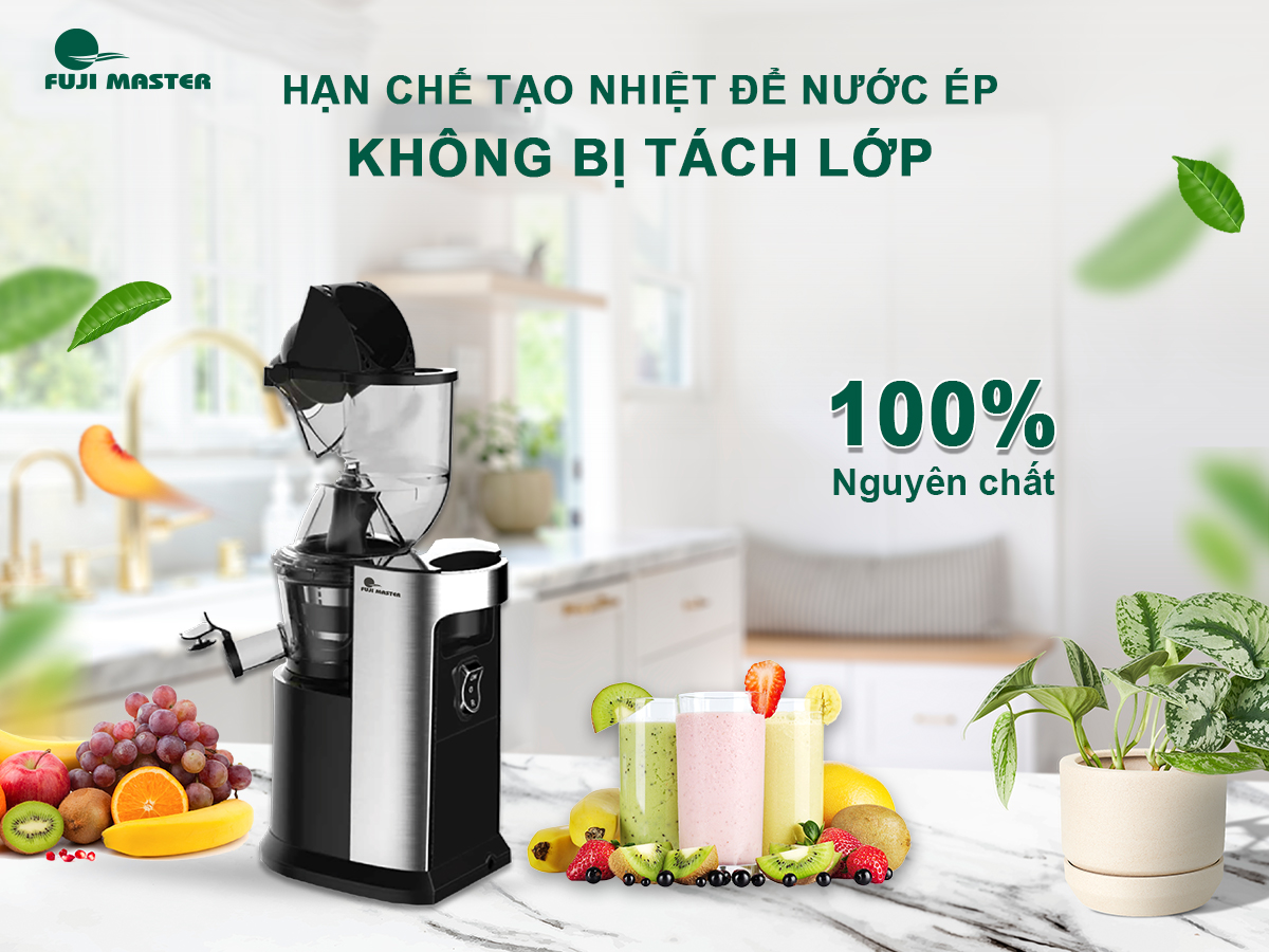Máy Ép Chậm Trái Cây Chính Hãng Fuji Master FJM-2822