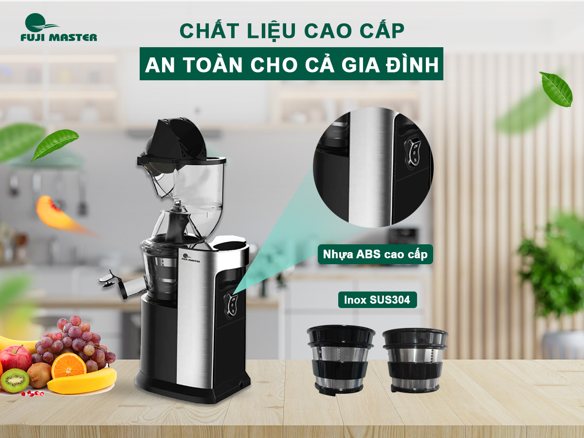 Máy Ép Chậm Trái Cây Chính Hãng Fuji Master FJM-2822