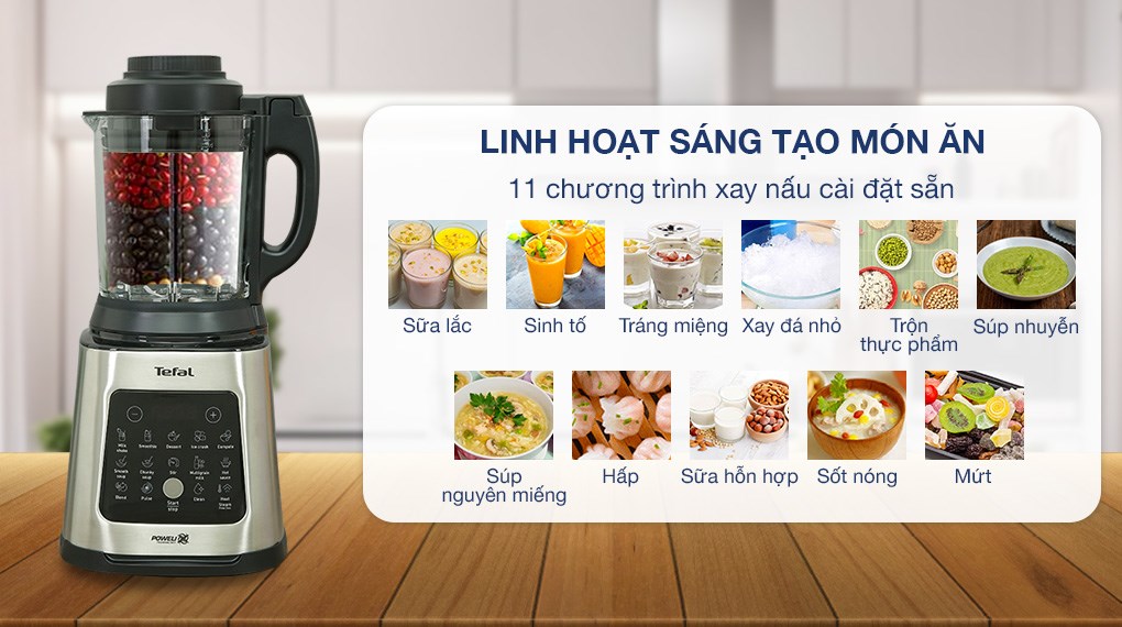 Máy làm sữa hạt sinh tố Tefal BL83SD66 1400W