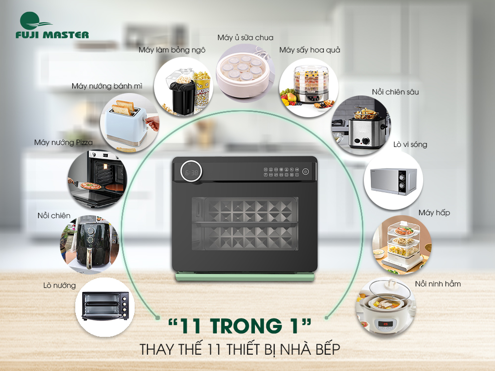 Lò Chiên Không Dầu Hơi Nước Fuji Master FJM-2422