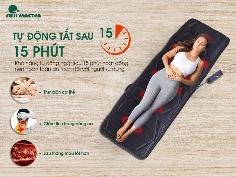 Nệm Massage Toàn Thân Cao Cấp Fuji Master FJM-2622