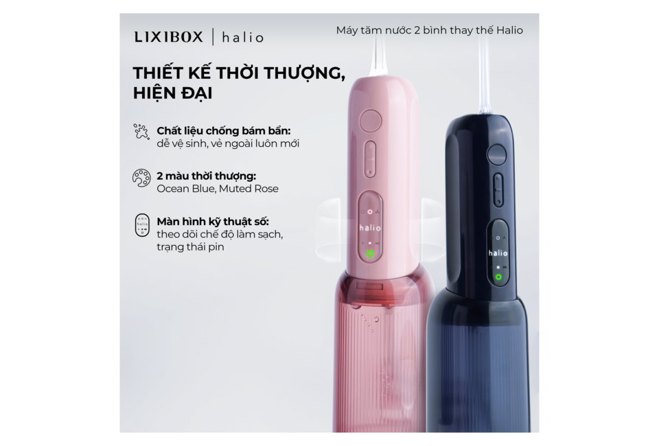 Máy tăm nước Halio UltraClean Express Hydro Floss Blue