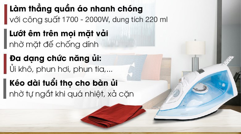 Bàn ủi hơi nước Philips GC1740