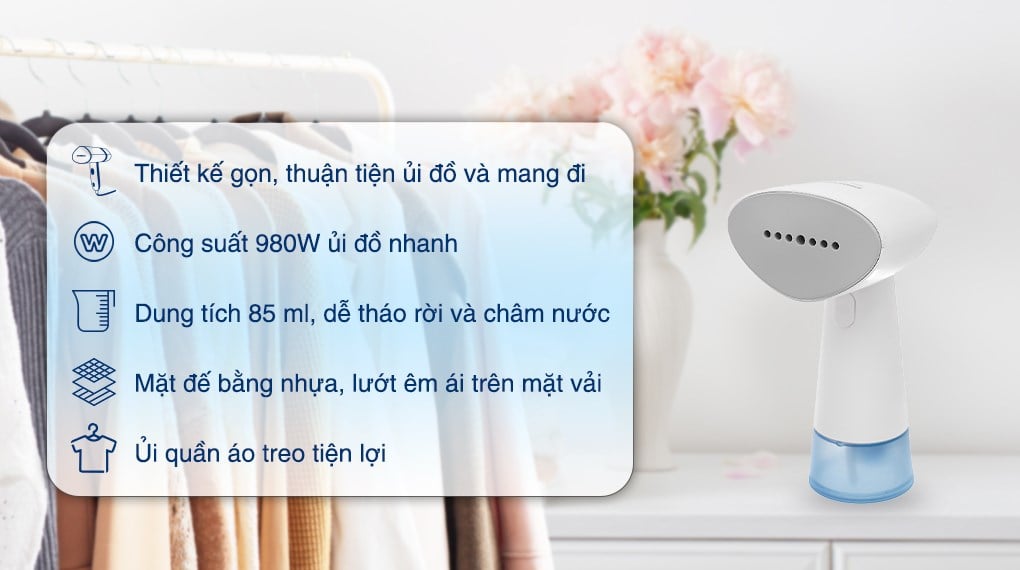 Bàn ủi hơi nước cầm tay Philips STH1000/10