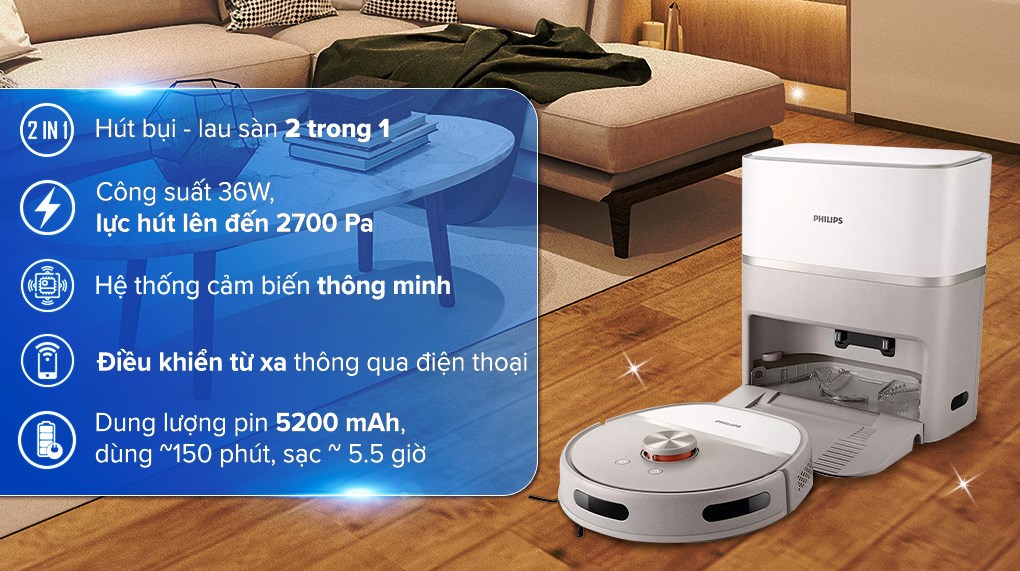 Robot hút bụi lau nhà Philips XU6500/82