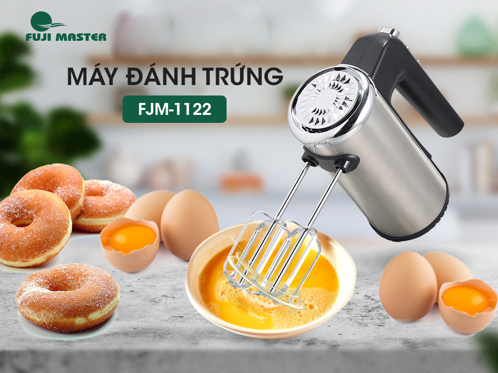 Máy Đánh Trứng Inox Cầm Tay Mini Fuji Master FJM-1122