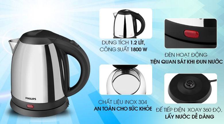 Ấm siêu tốc Philips HD9303