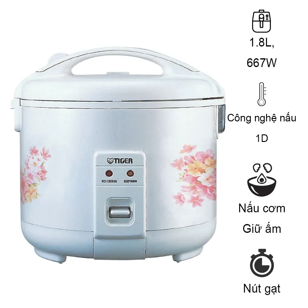 Nồi cơm điện Tiger JNP-1800 (FL) - Màu trắng
