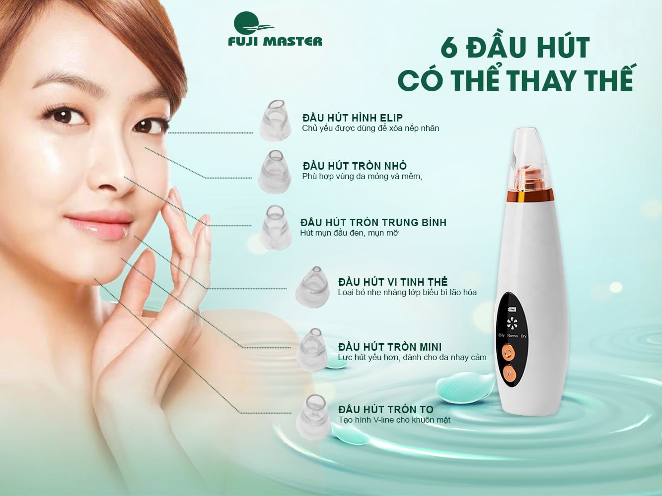 Máy Hút Mụn Đầu Đen Cầm Tay Fuji Master FJM-1922