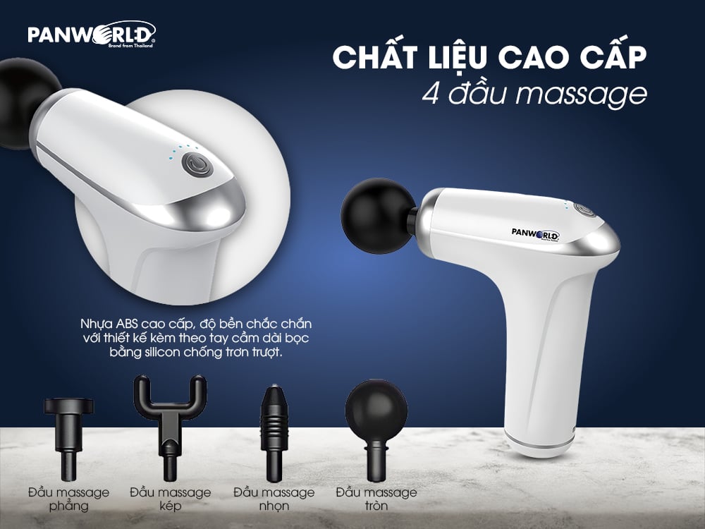 Súng Massage Cầm Tay 5 Cấp Độ Panworld PW-3022