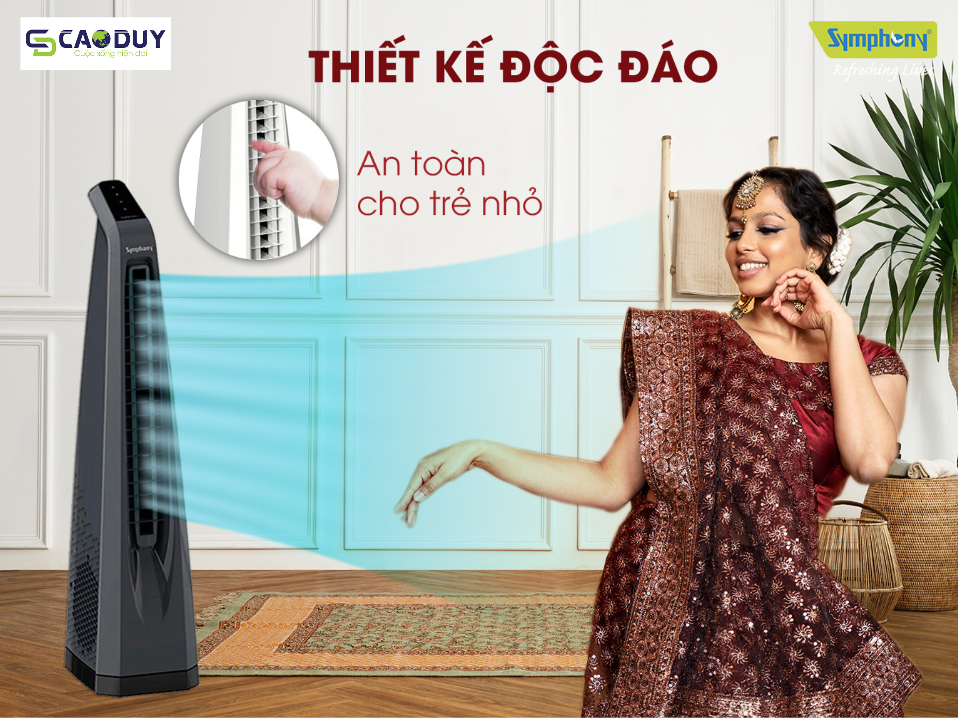 Quạt tháp cao cấp SYMPHONY Surround i-W