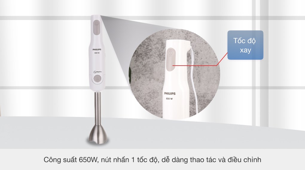 Máy xay sinh tố cầm tay Philips HR2537/00