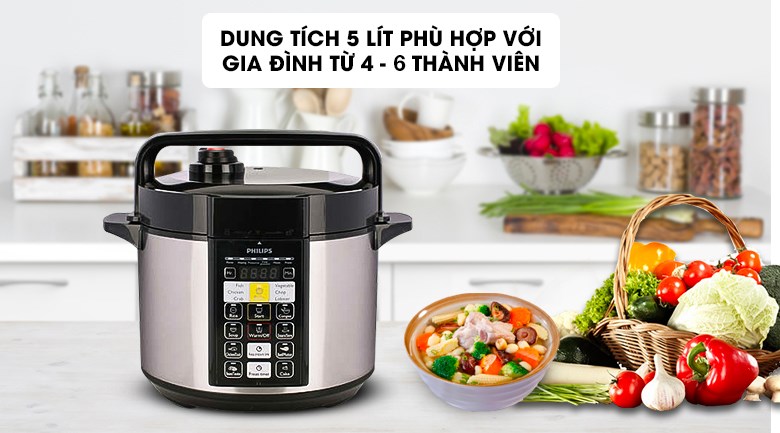 Nồi áp suất điện Philips HD2136/66