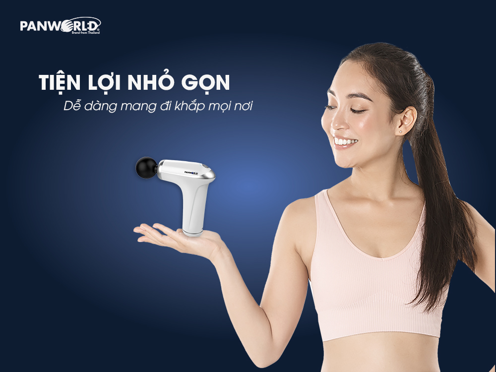 Súng Massage Cầm Tay 5 Cấp Độ Panworld PW-3022