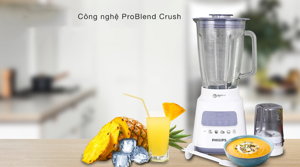 Máy xay sinh tố cối lớn Philips HR2222/00