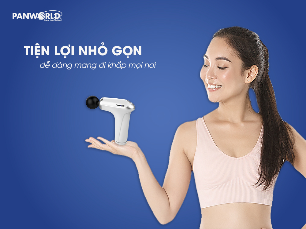 Súng Massage  Cầm Tay Toàn Thân Đa Năng Cao Cấp Panworld PW-3011