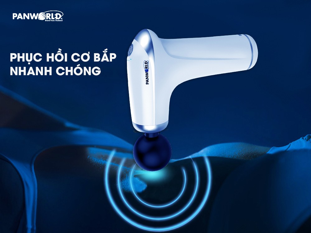 Súng Massage  Cầm Tay Toàn Thân Đa Năng Cao Cấp Panworld PW-3011