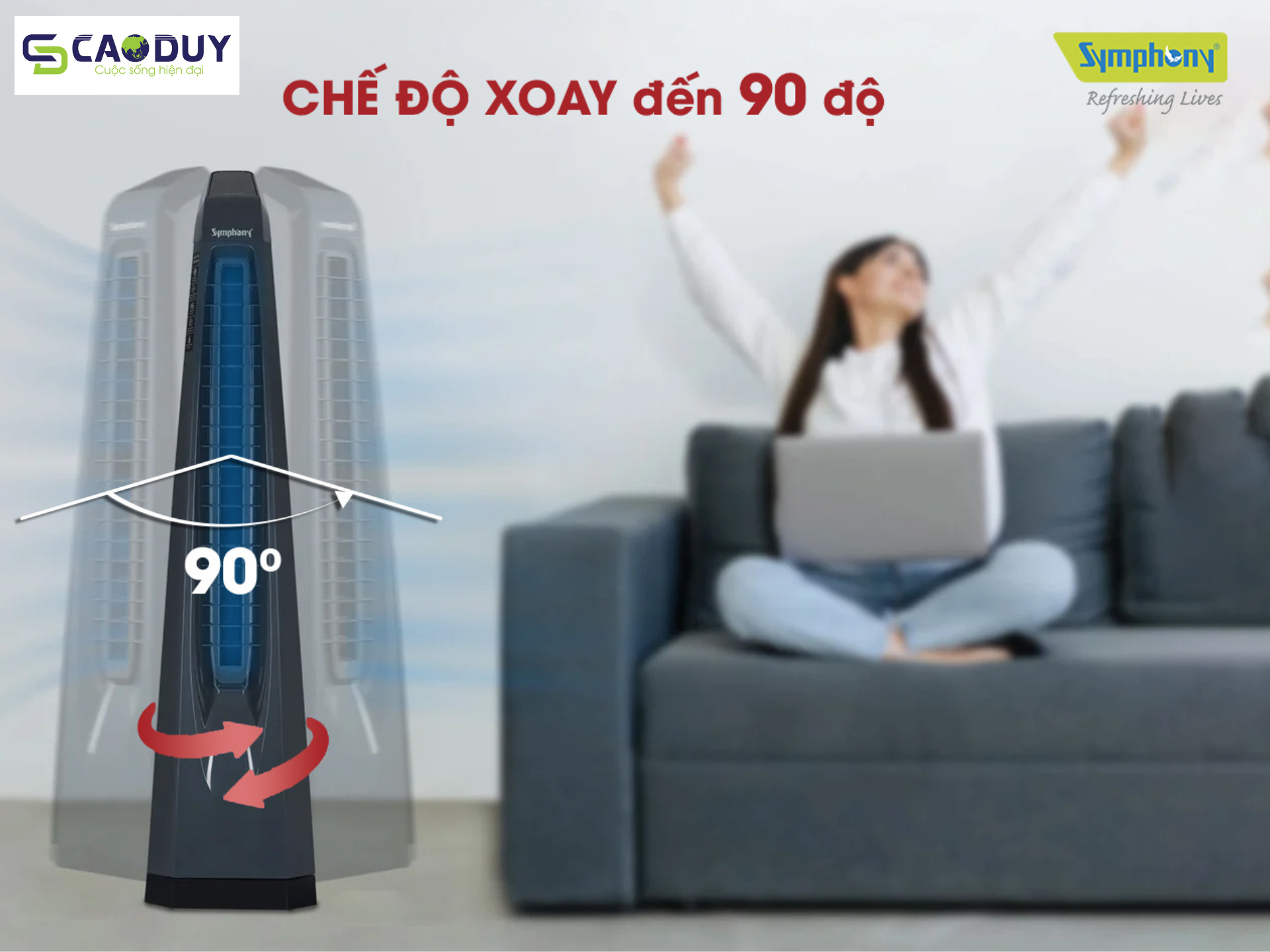 Quạt tháp cao cấp SYMPHONY Surround i-W