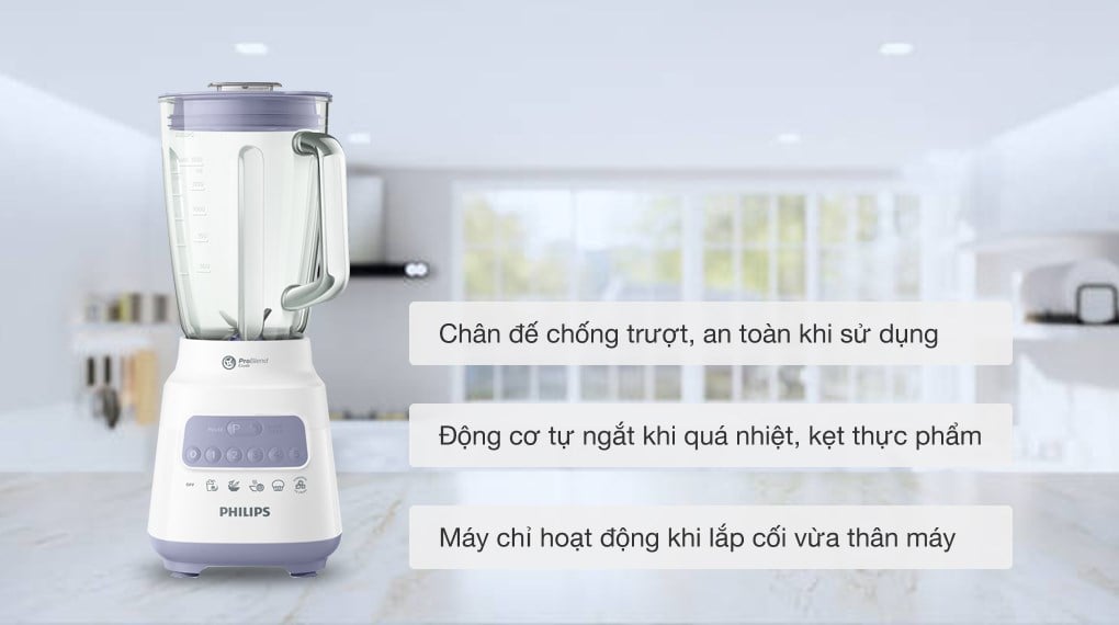 Máy xay sinh tố cối lớn Philips HR2222/00