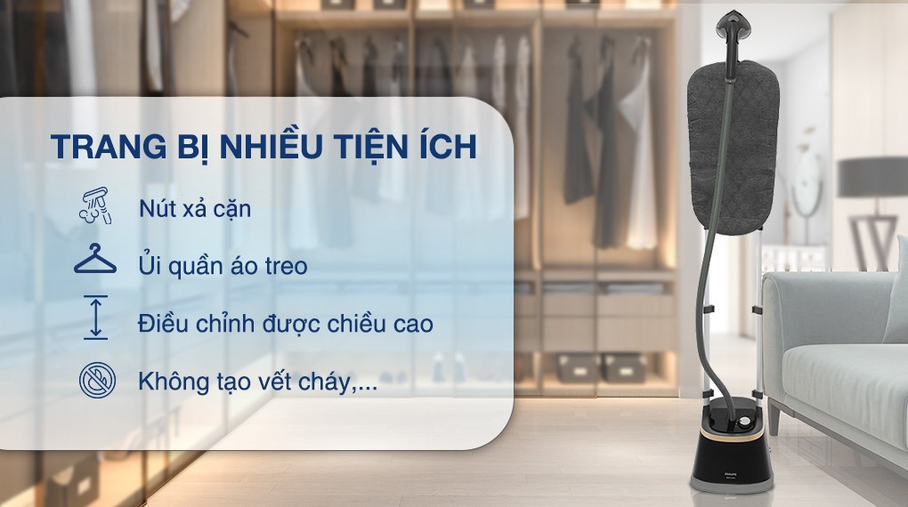 Bàn ủi hơi nước cầm tay loại đứng Philips STE3170/80