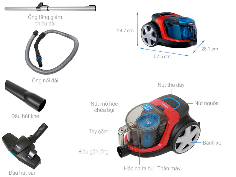 Máy hút bụi Philips FC9351