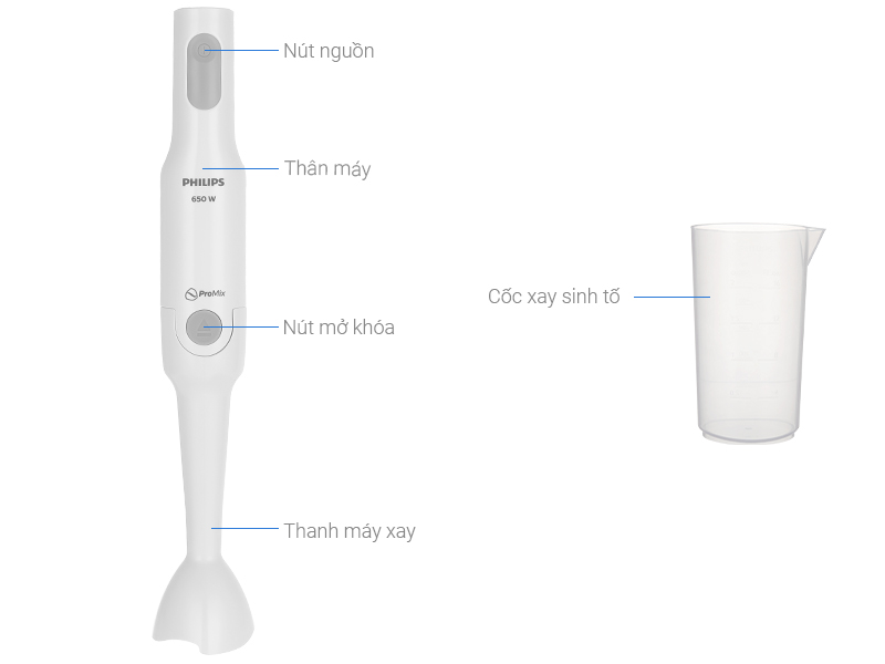 Máy xay sinh tố cầm tay Philips HR2531/00