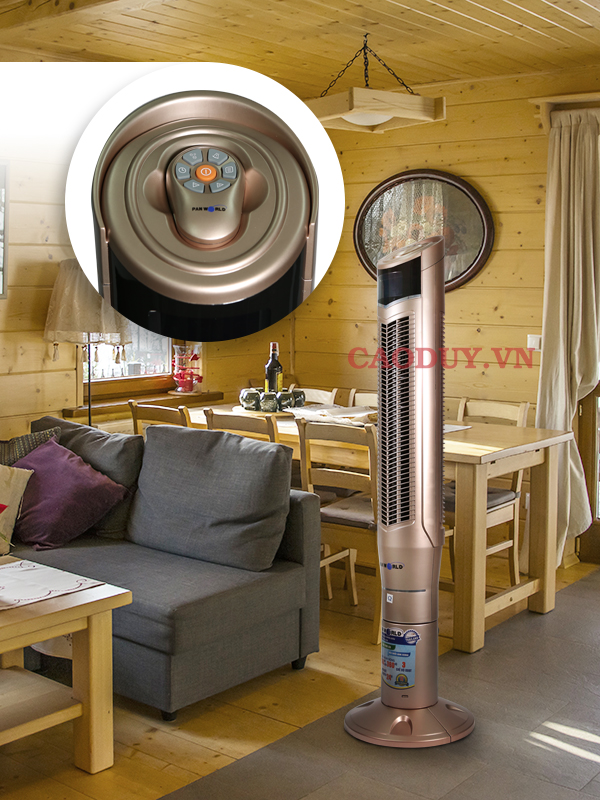 Quạt Tháp Không Cánh Cao Cấp Xoay 360 Độ Lọc Không Khí Panworld Thái Lan PW-029H
