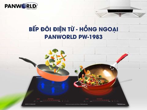 BẾP ĐÔI ĐIỆN TỪ HỒNG NGOẠI PANWORLD PW-1983