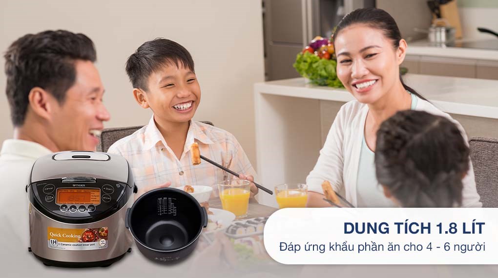 Nồi cơm điện tử cao tần Tiger JKT-D18V