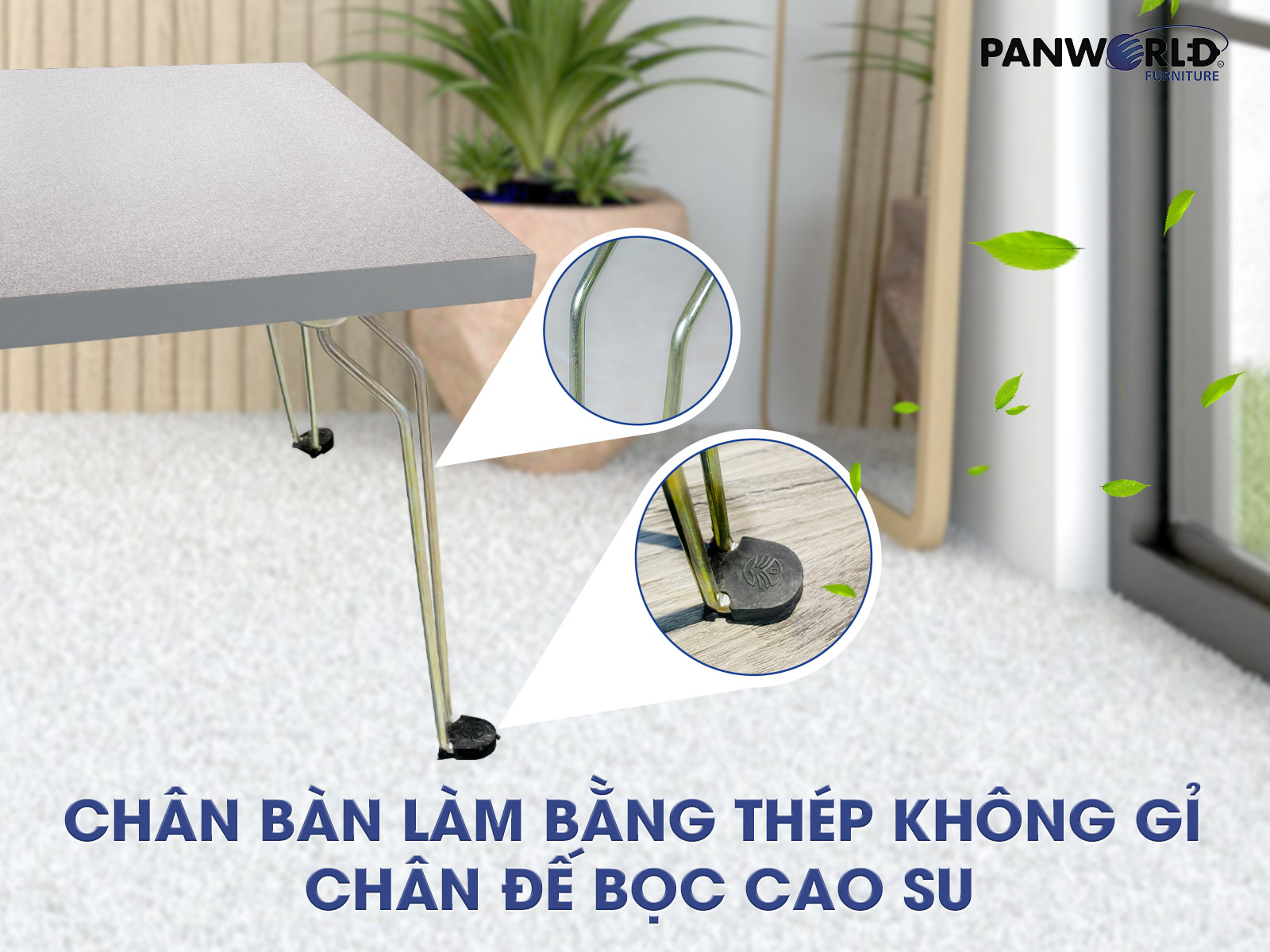 BÀN GẤP GỌN HÌNH CHỮ NHẬT PANWORLD PW-TS4