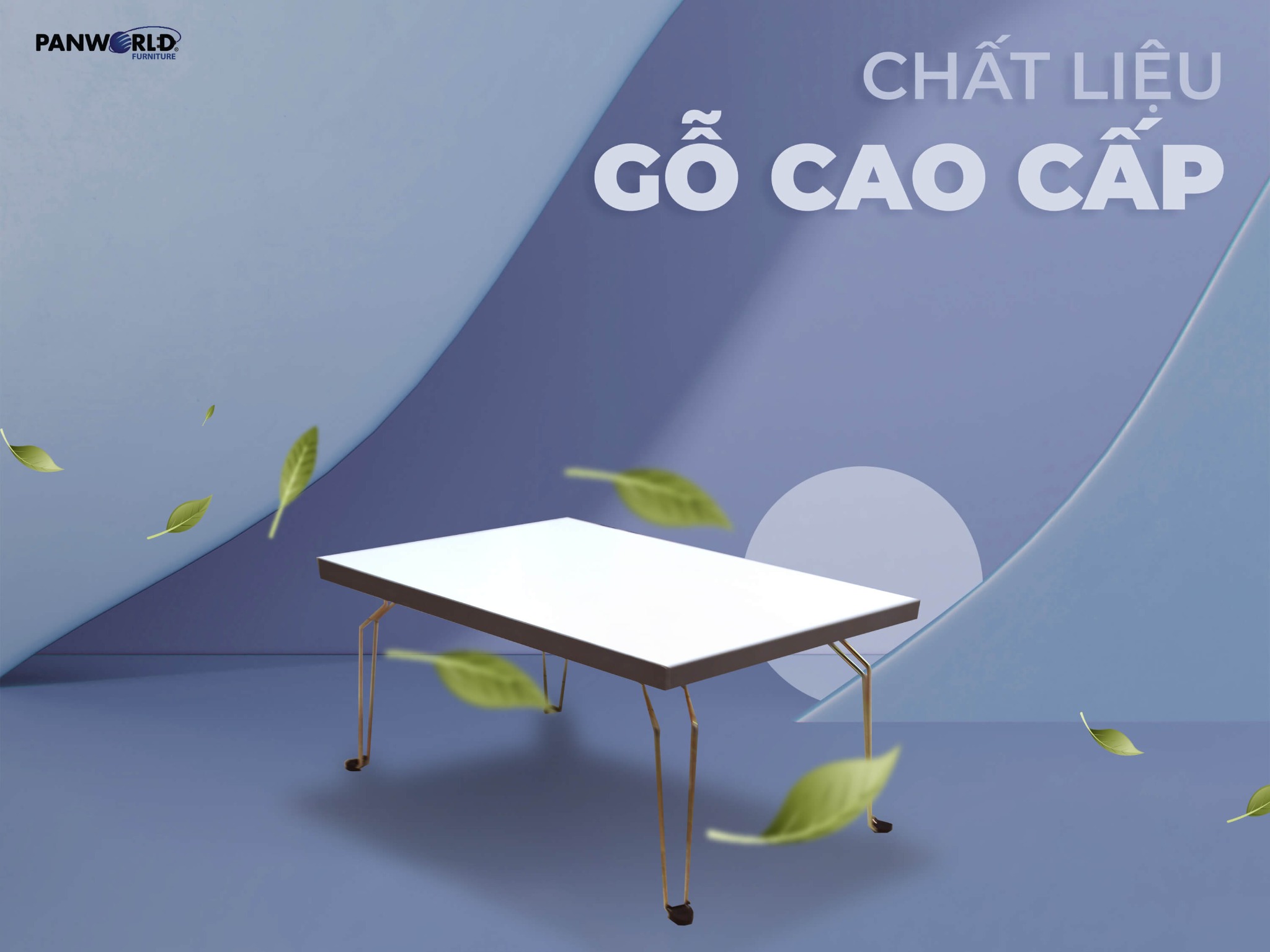 BÀN GỖ CHỮ NHẬT GẤP GỌN PANWORLD PW-64CN