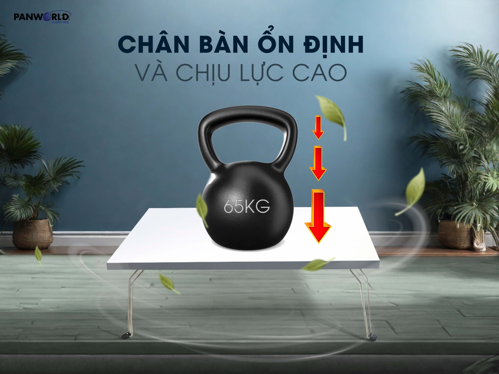 BÀN GỖ CHỮ NHẬT GẤP GỌN NGỒI BỆT PW-86CN