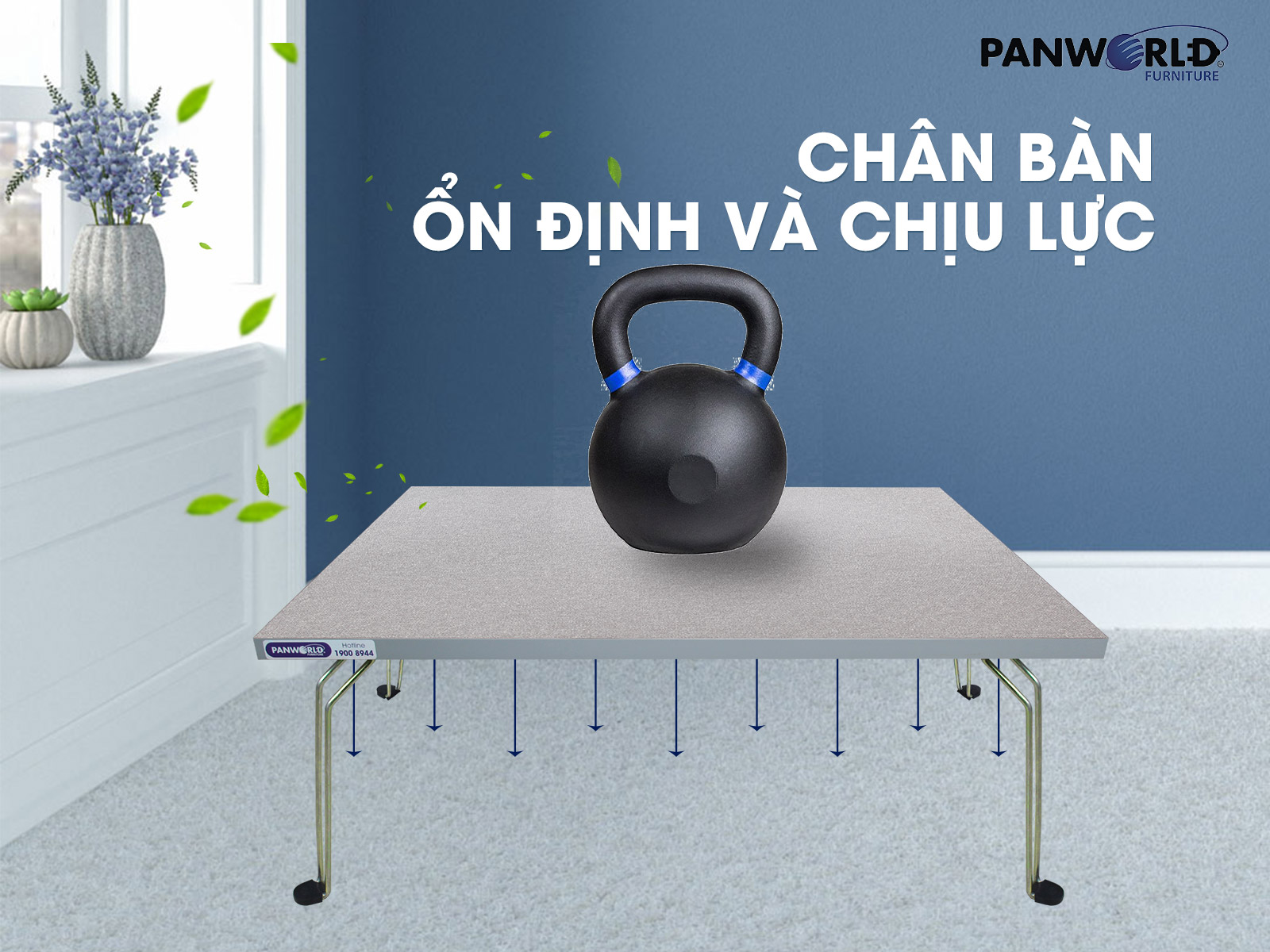 BÀN GẤP GỌN HÌNH CHỮ NHẬT PANWORLD PW-TS4