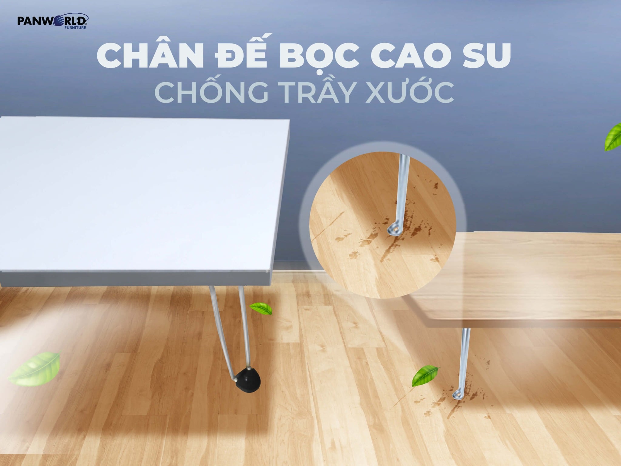 BÀN GỖ CHỮ NHẬT GẤP GỌN PANWORLD PW-64CN