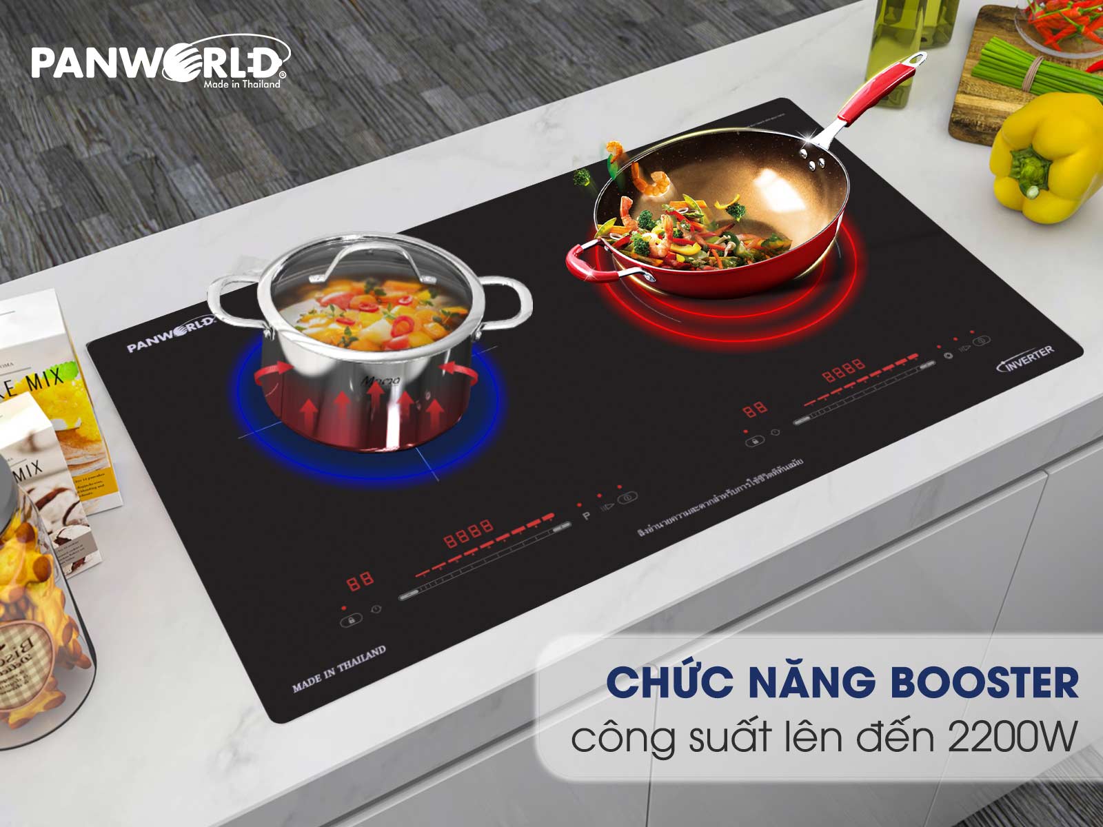 BẾP ĐÔI ĐIỆN TỪ HỒNG NGOẠI PANWORLD PW-1983