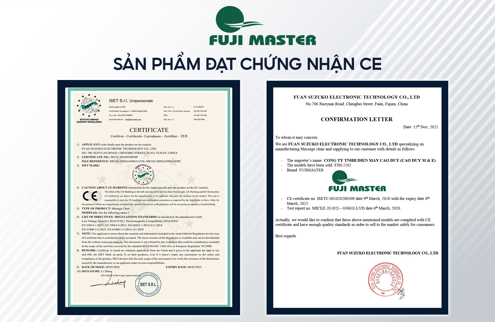 Ghế Massage toàn thân Fuji Master FJM-2162