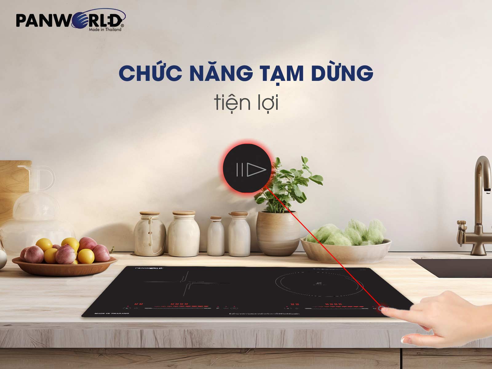 BẾP ĐÔI ĐIỆN TỪ HỒNG NGOẠI PANWORLD PW-1983
