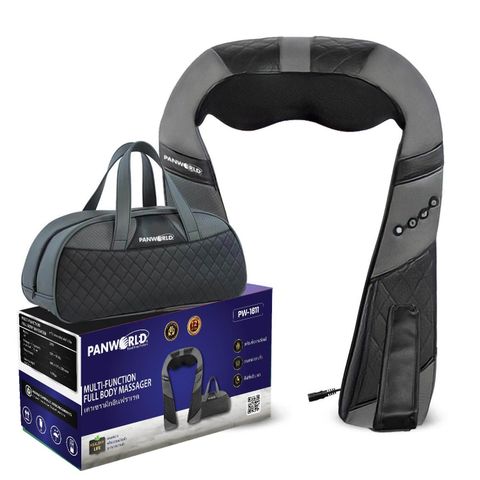 Đai Massage Toàn Thân Cổ Vai Gáy Có Nhiệt Hồng Ngoại Chất Liệu Da Cao Cấp  Panworld Thái Lan PW-1822 (Lỗi Da Nhẹ)