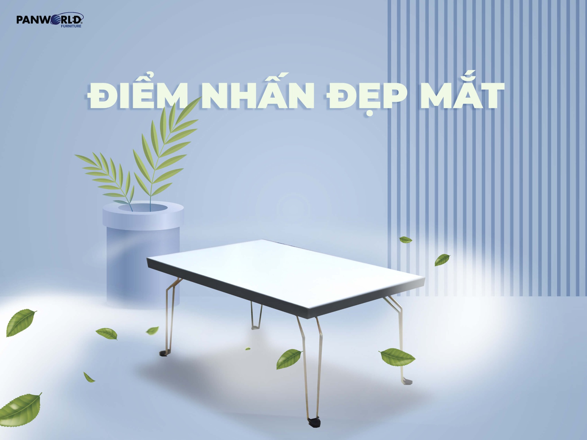 BÀN GỖ CHỮ NHẬT GẤP GỌN PANWORLD PW-64CN